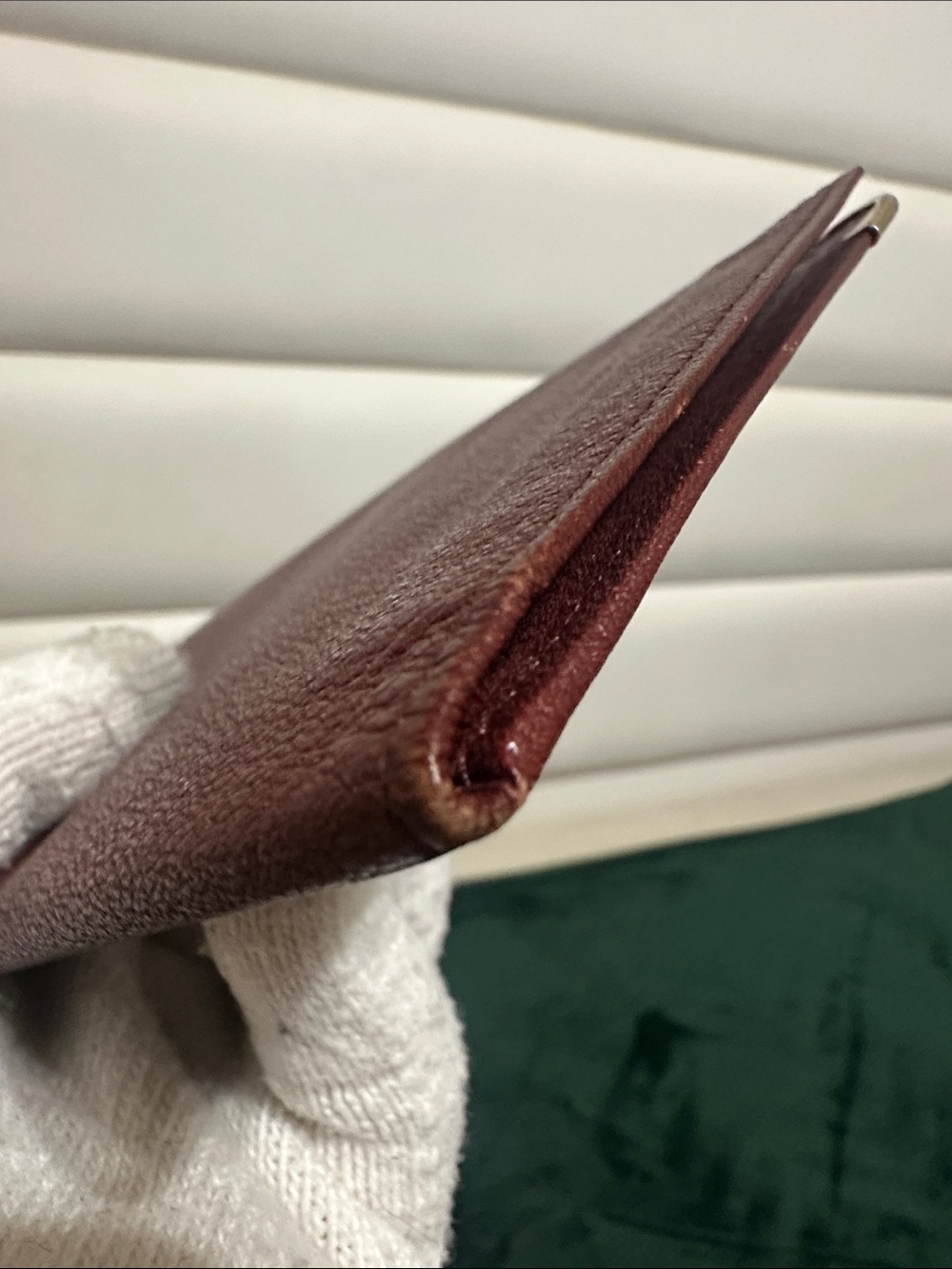 Celine Vintage Burgundy Leather Bifold Long Wallet - Picture 5 of 15